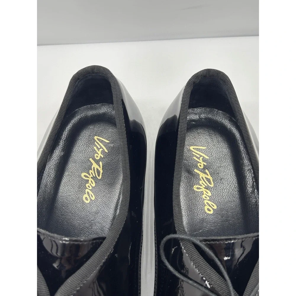 Vito Rufolo Mens Black Patent Leather Derby Dress Shoes Formal Tuxedo Wedding 12